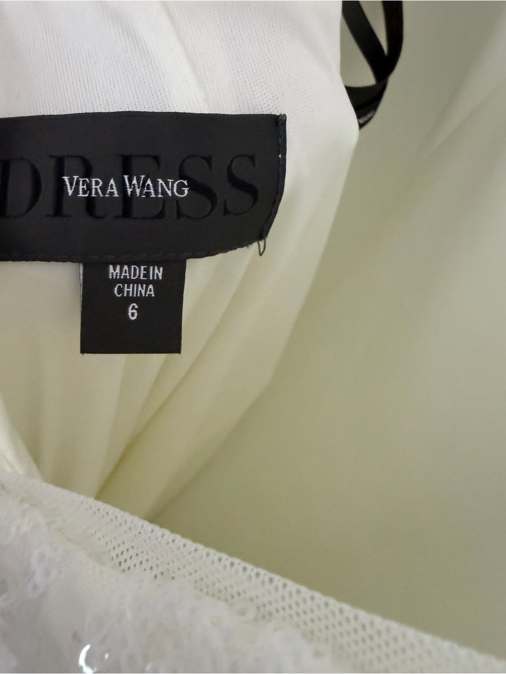 Vera Wang Ivory elegant Sequin Beaded Maxi Gown NWT - Picture 10 of 10